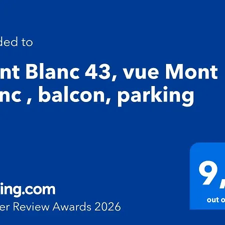 Mont Blanc 43, Vue Mont Blanc , Balcon, Parking Apartmán Chamonix